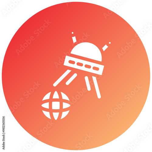 UFO Earth Icon Style