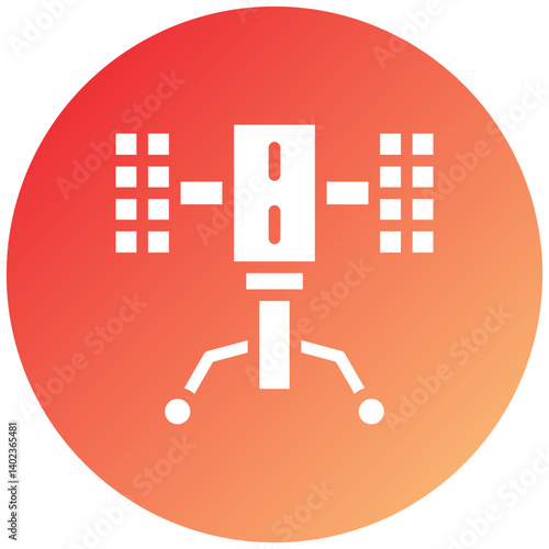 Hubble Telescope Icon Style
