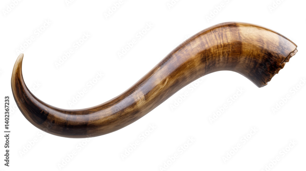 Horn Isolated on White Background for Musical Instrument and Sound Concept Horn Isolated on White Background for Musical Instrument and Sound Concept