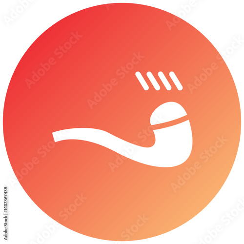 Smoking Pipe Icon Style