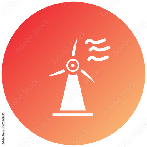 Wind Power Icon Style