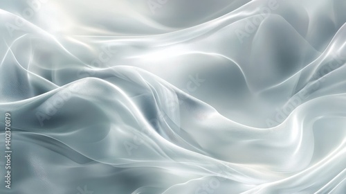 Wallpaper Mural White gray satin texture that is white silver fabric silk panorama background with beautiful soft blur pattern natural. illustration Torontodigital.ca