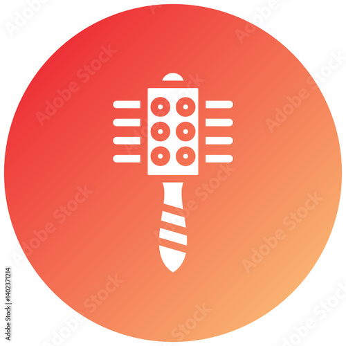 Hair Brush Icon Style