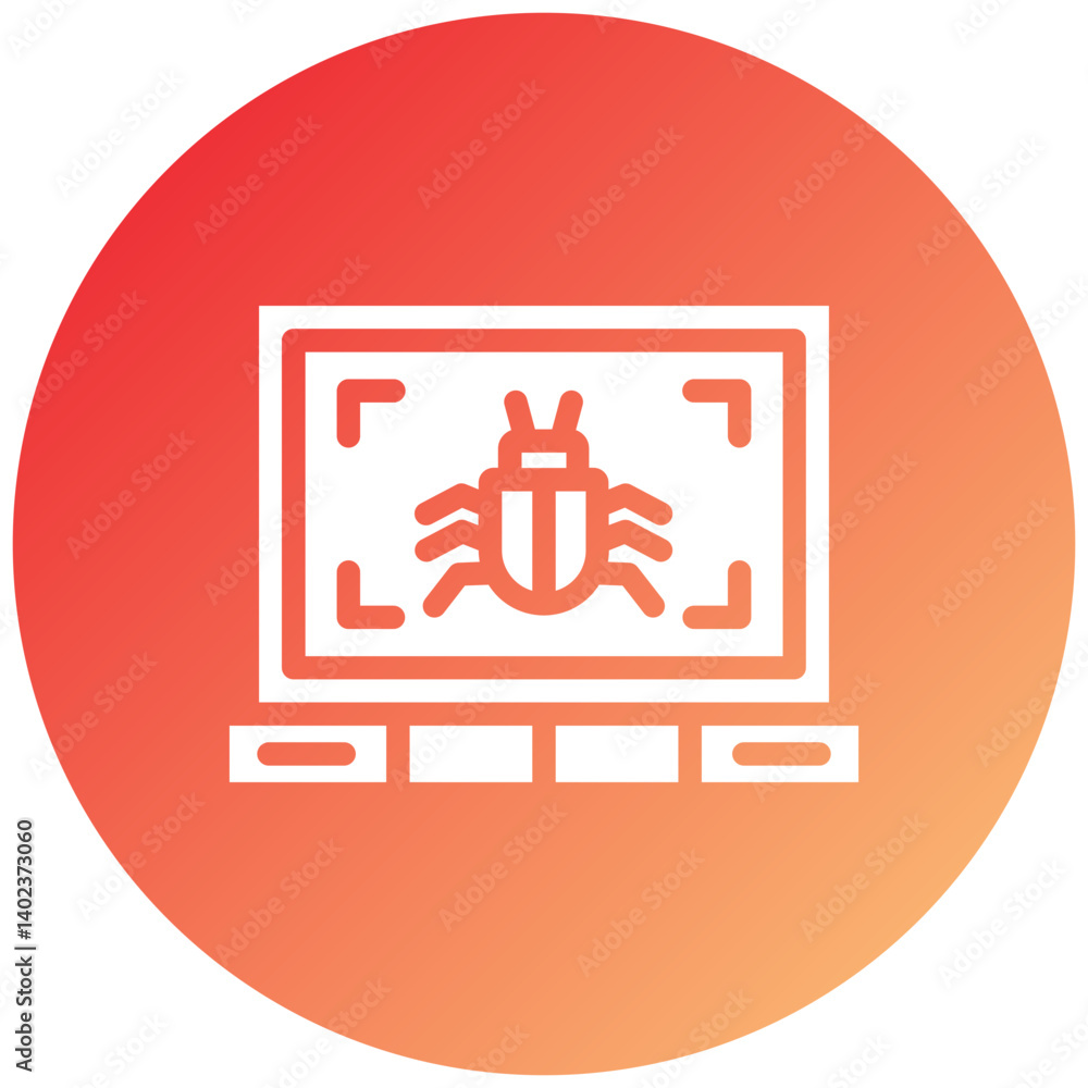 Obraz premium Virus Scan Icon Style
