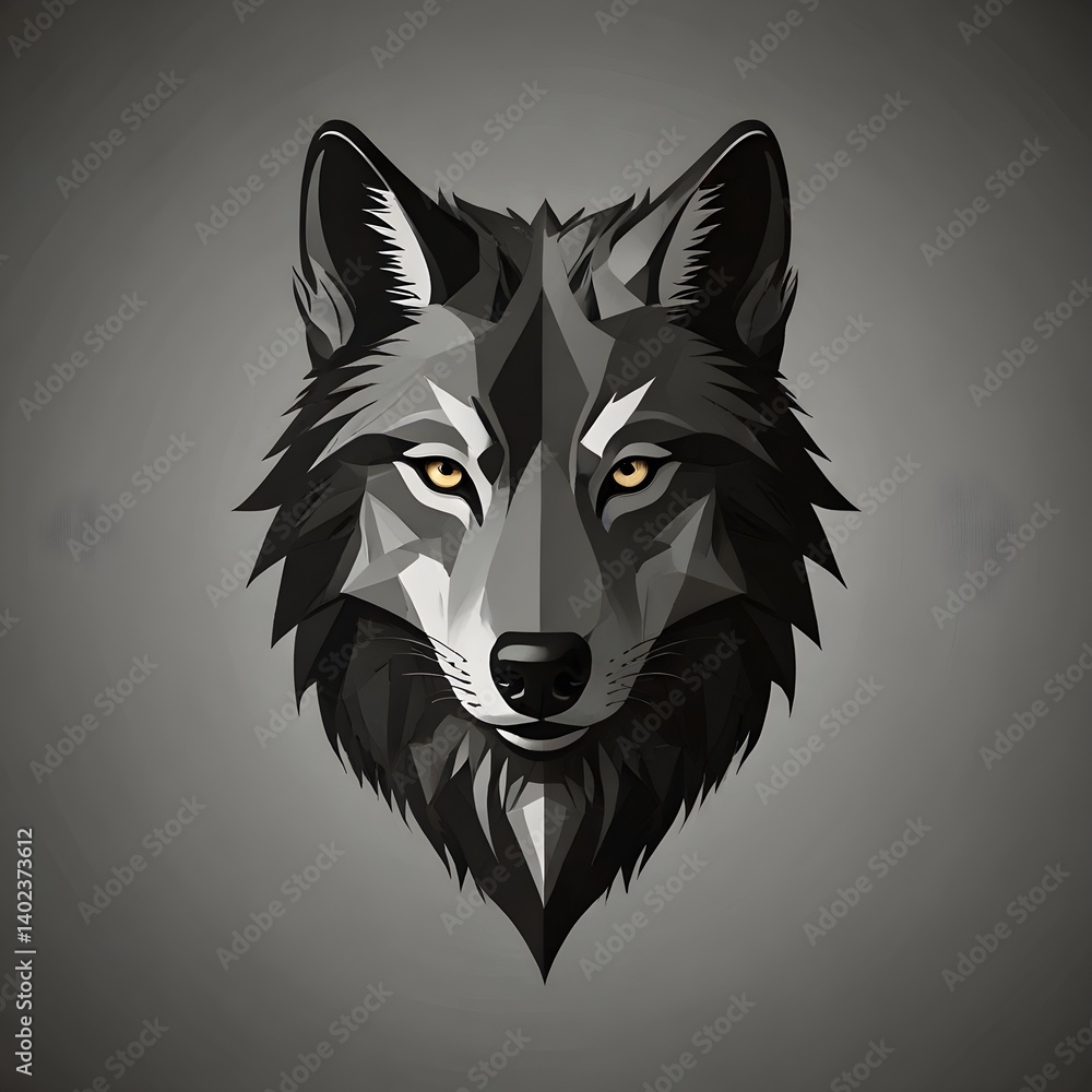 wolf head vector illustration wolf head vector illustration