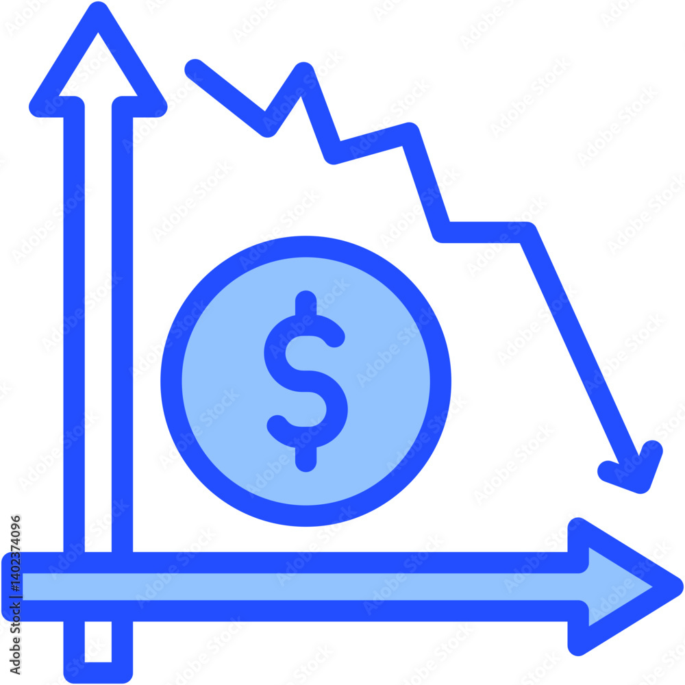 Trend Line Icon Trend Line Icon