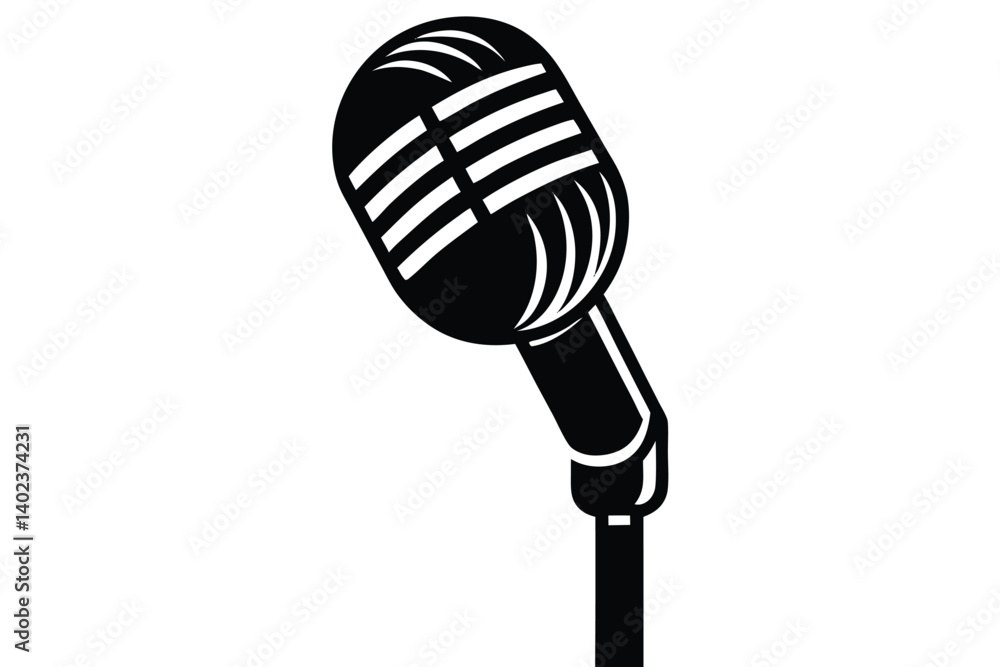 microphone isolated on white microphone isolated on white