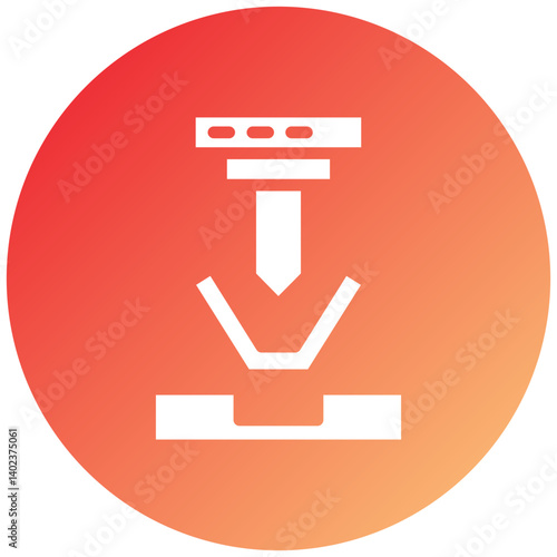 Bending Machine Icon Style