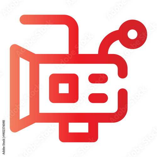 video camera gradient icon