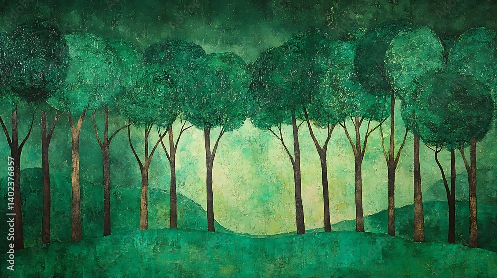 Lush Green Forest Scene