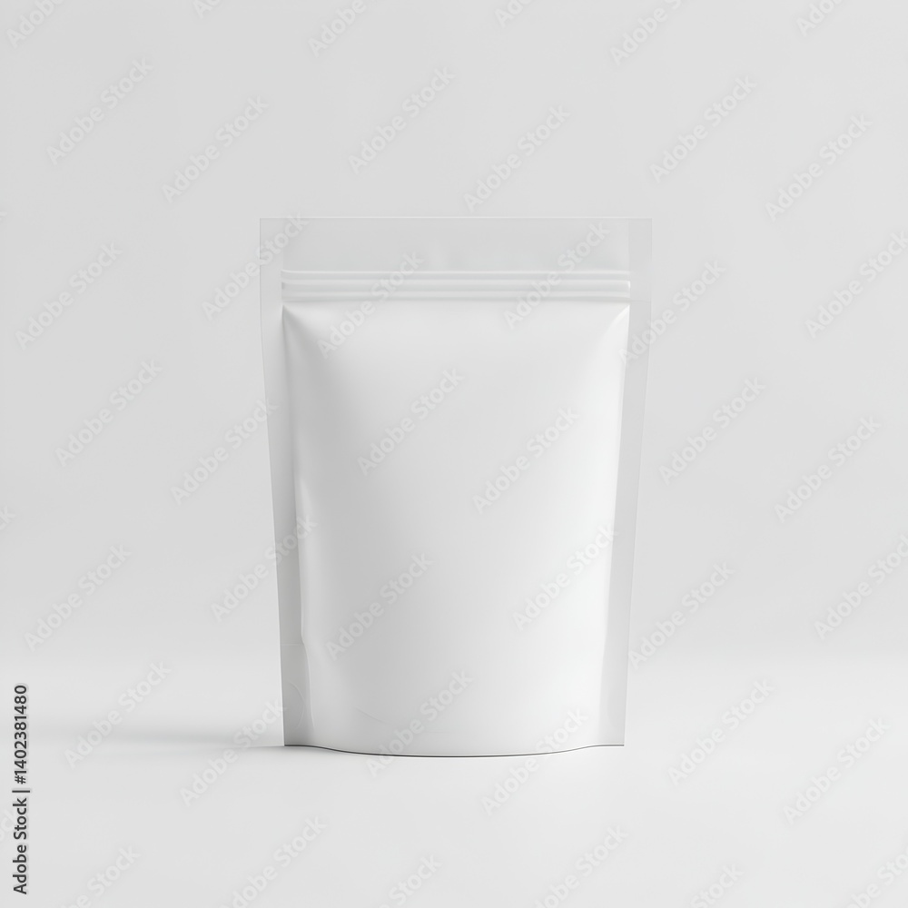 Brown kraft pouch mockup with soft light Brown kraft pouch mockup with soft light