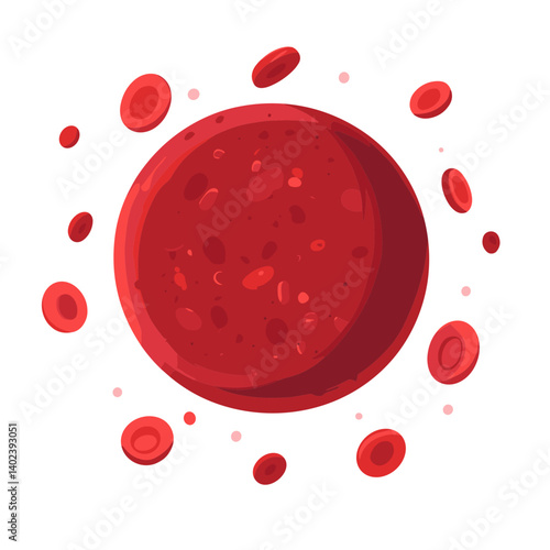 Red Blood Cells Microscopic Illustration