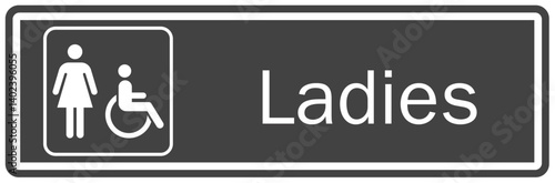 Restroom sign ladies