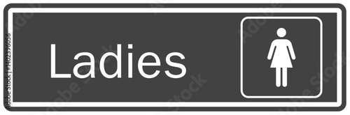 Restroom sign ladies