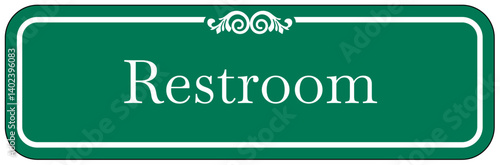 Restroom sign