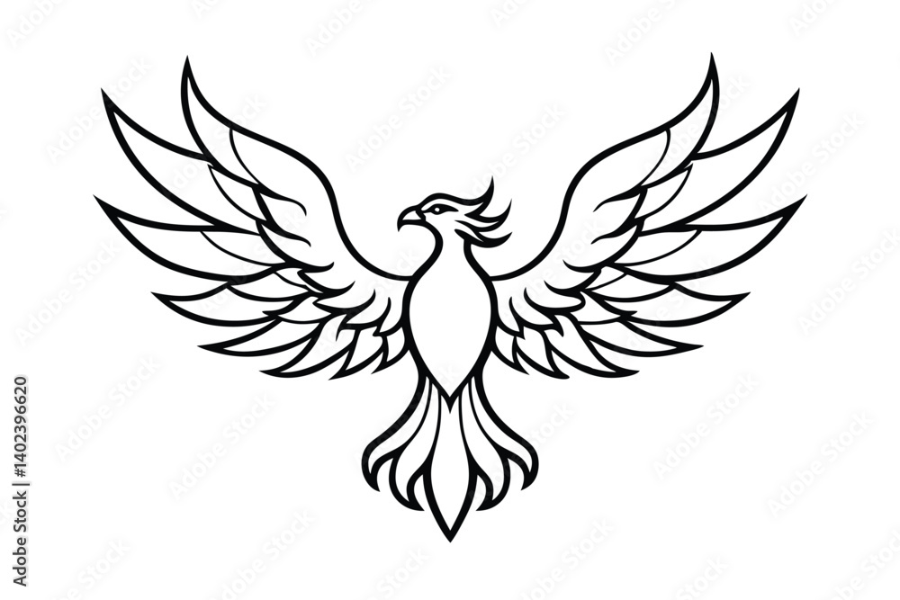 Obraz premium a mythical phoenix rising 