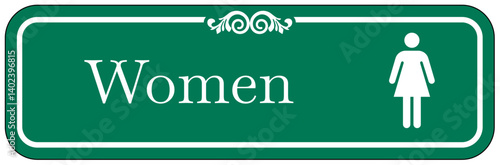 Restroom sign women