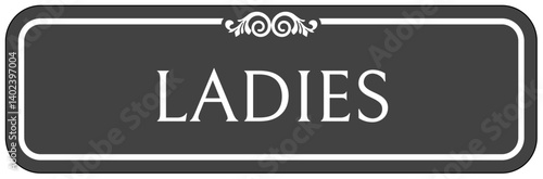 Restroom sign ladies