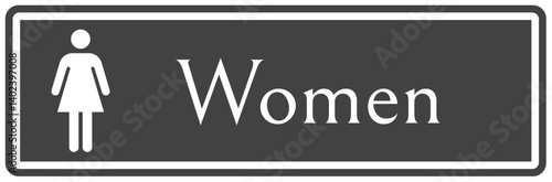 Restroom sign women