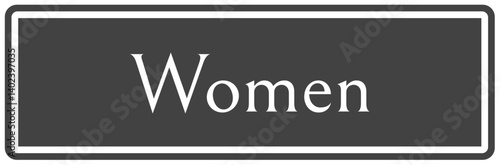 Restroom sign women