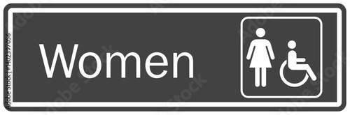 Restroom sign women