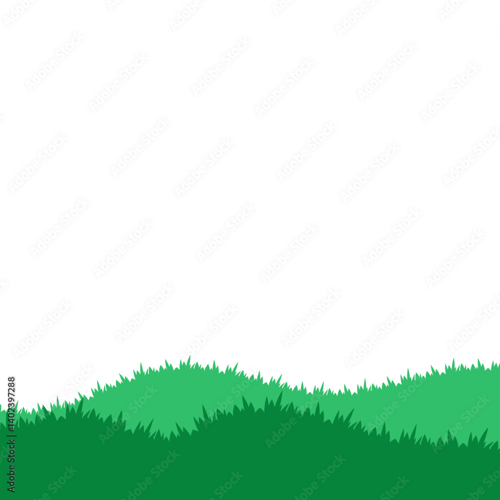 Obraz premium Green Grass Background Illustration