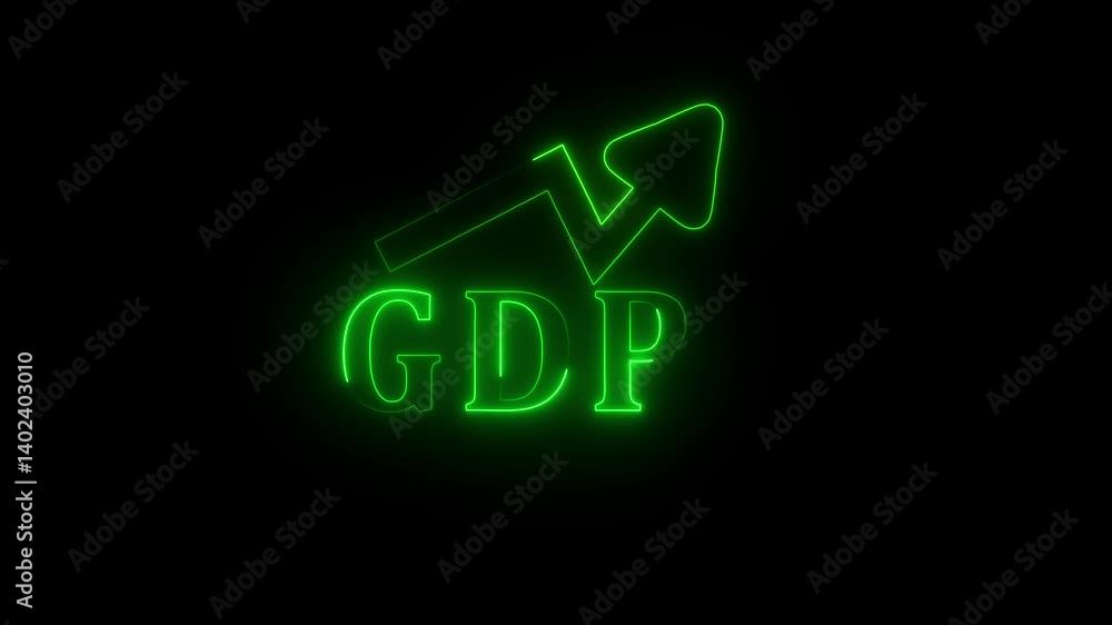 GDP Growth concept. domestic financial growth charts, global economy ...