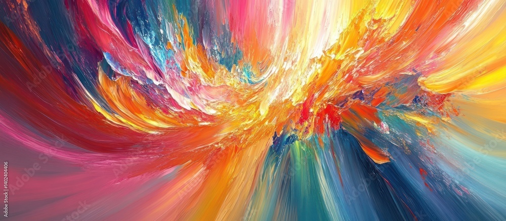 Abstract Colorful Explosion Art Abstract Colorful Explosion Art