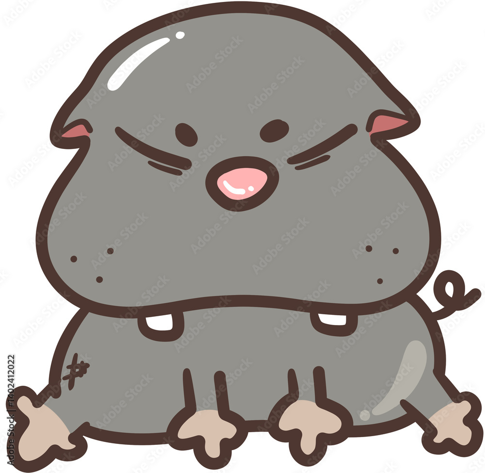 Chubby Hippopotamus sits and shows off his cuteness. Chubby Hippopotamus sits and shows off his cuteness.