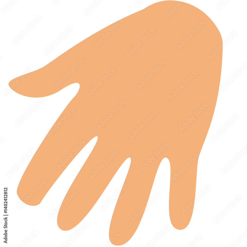 Vector illustration of a simple cartoon hand. Suitable for character design, educational content, symbols, or any creative graphic projects involving body parts. Vector illustration of a simple cartoon hand. Suitable for character design, educational content, symbols, or any creative graphic projects involving body parts.
