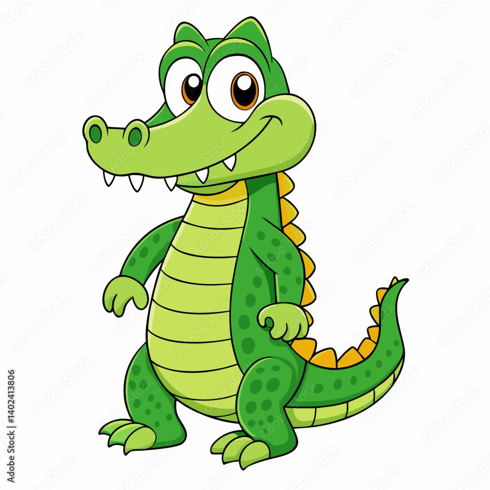 Fototapeta premium cartoon crocodile cartoon