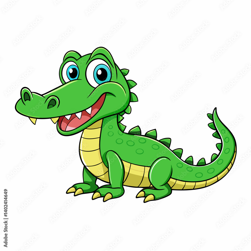 Fototapeta premium cartoon crocodile cartoon