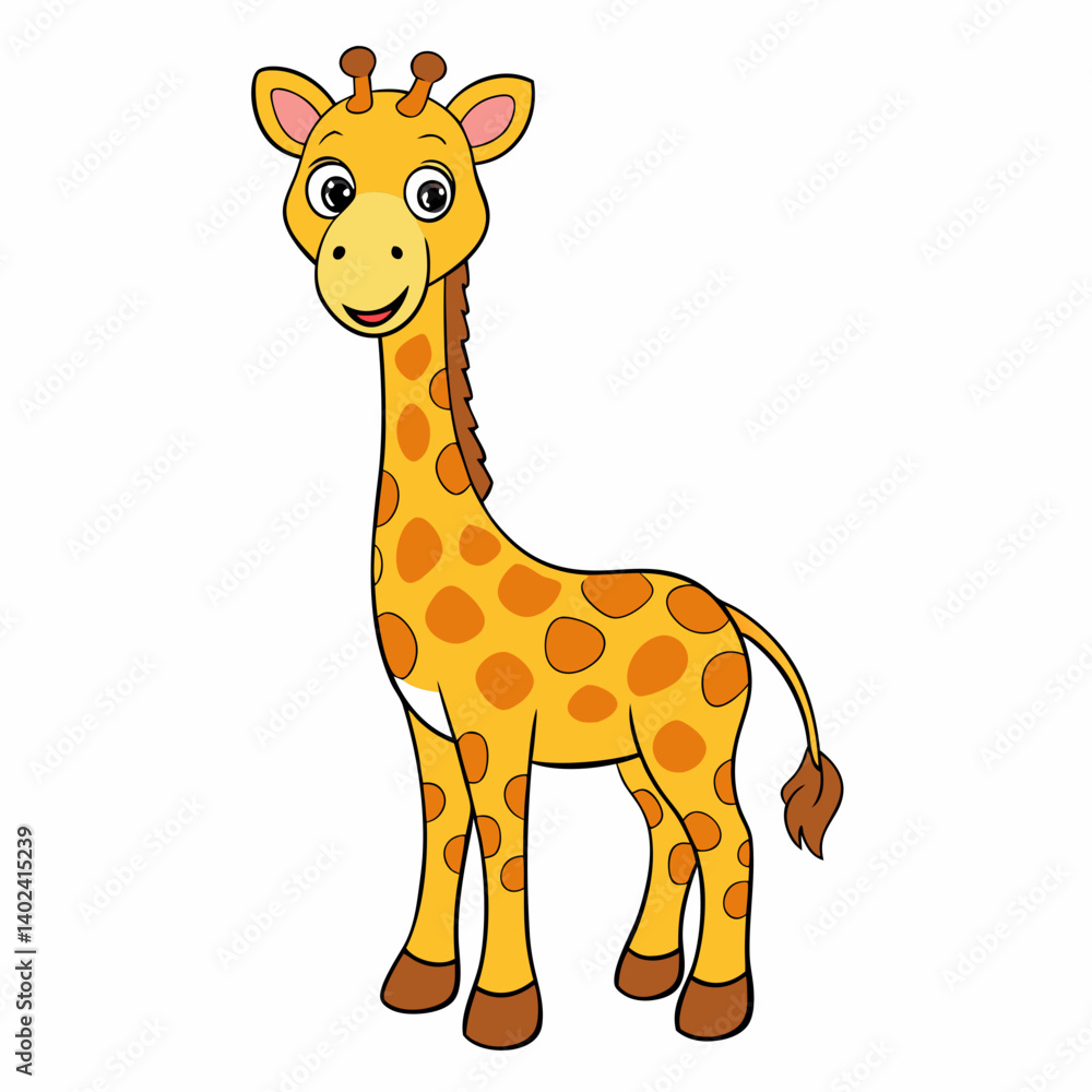 Obraz premium giraffe vector illustration