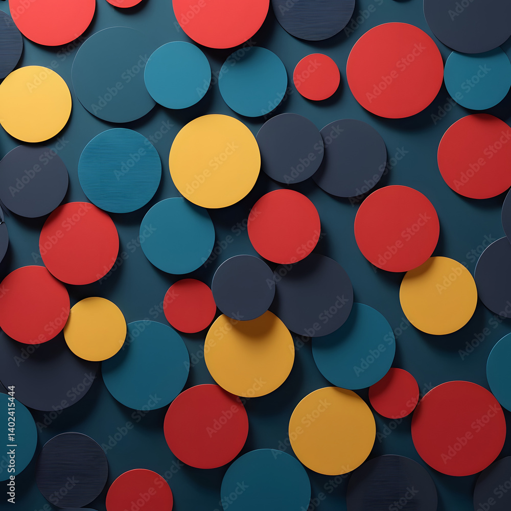 Colorful abstract 3D circles background Colorful abstract 3D circles background