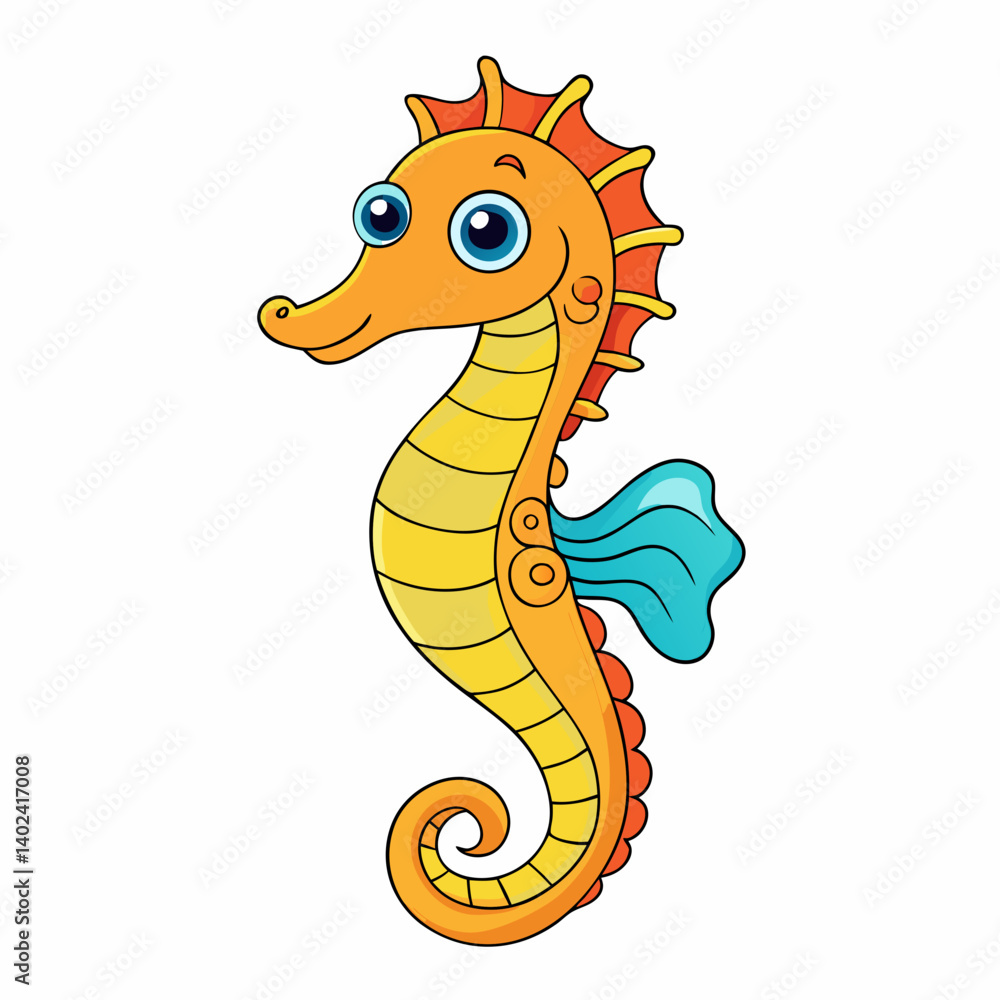 Fototapeta premium vector illustration of a cartoon snake