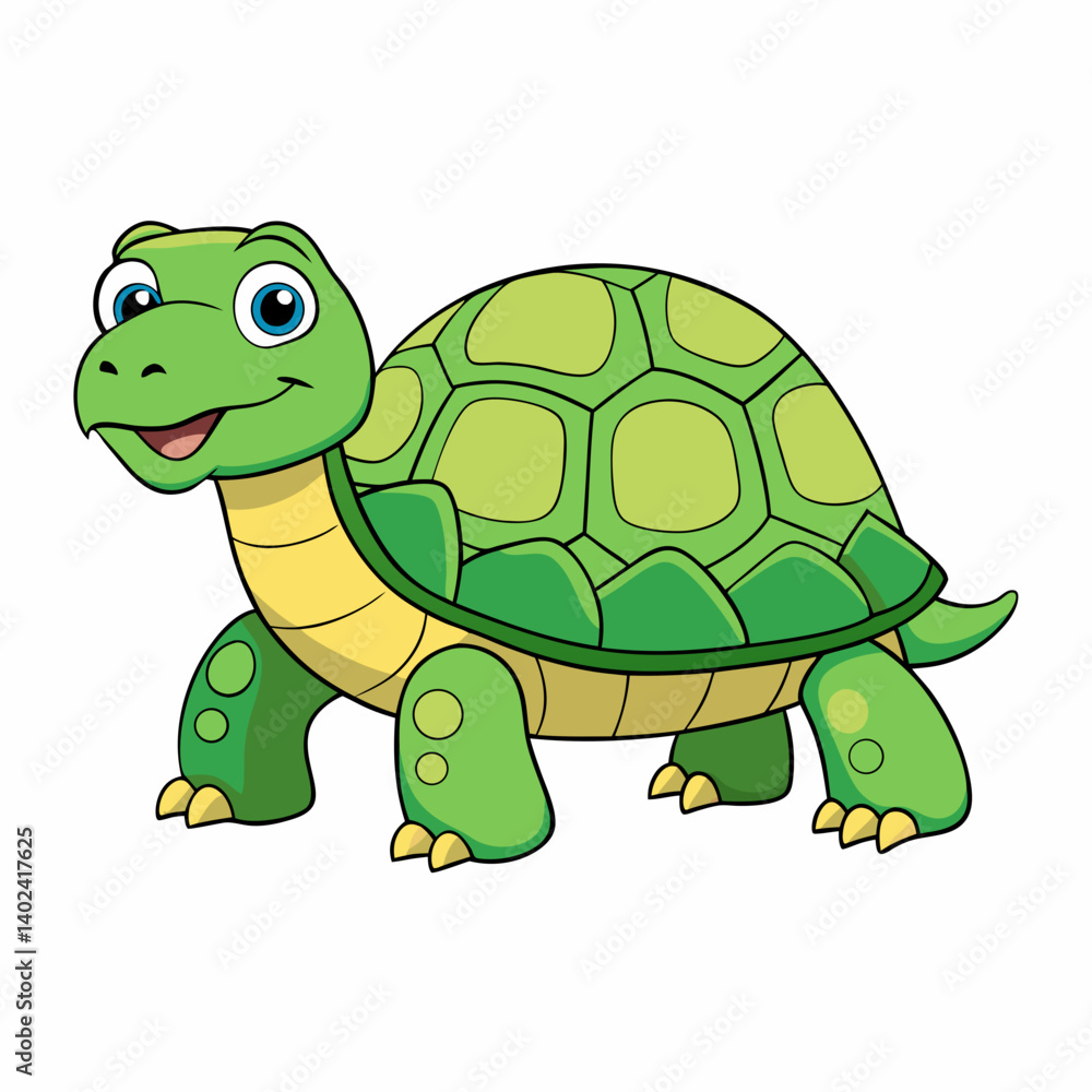 Fototapeta premium funny turtle cartoon