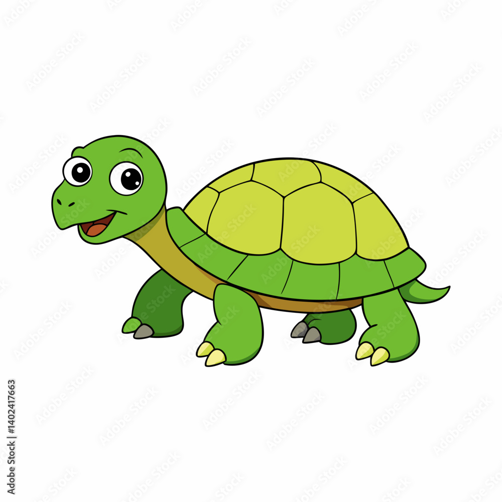 Fototapeta premium funny turtle cartoon