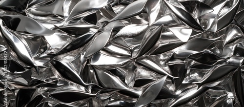 Abstract Metal Texture, Shiny, Crinkled