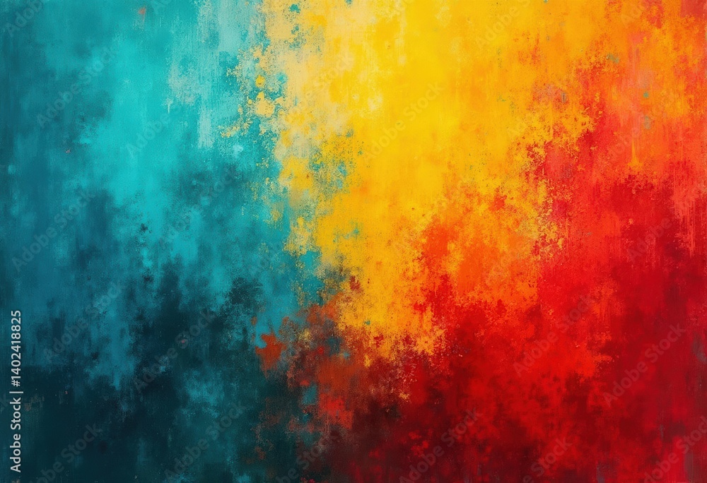 Abstract red and yellow painted background with bold texture Abstract red and yellow painted background with bold texture