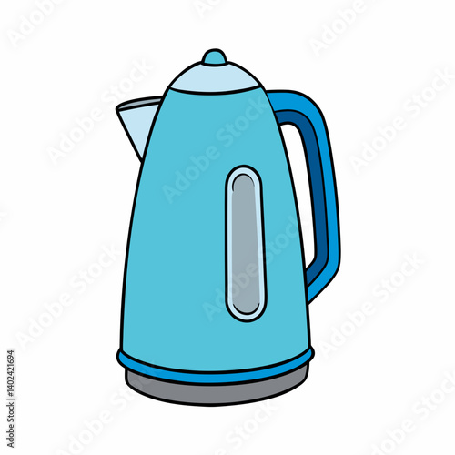 electric kettle isolated on white