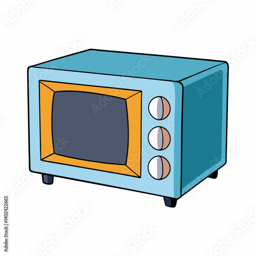 tv set isolated on white