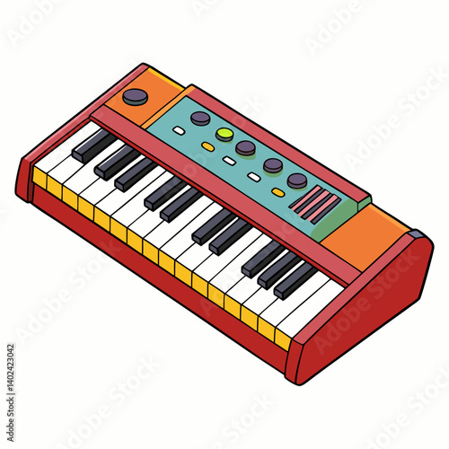 piano keys isolated