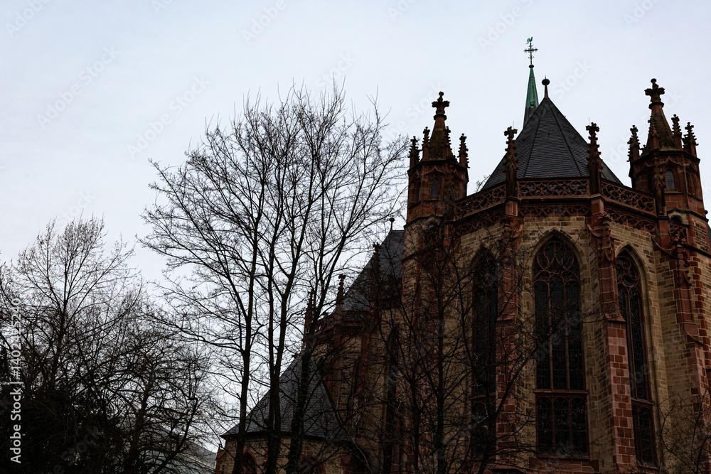 Exterior of St. Peter cathedral in Dusseldorf