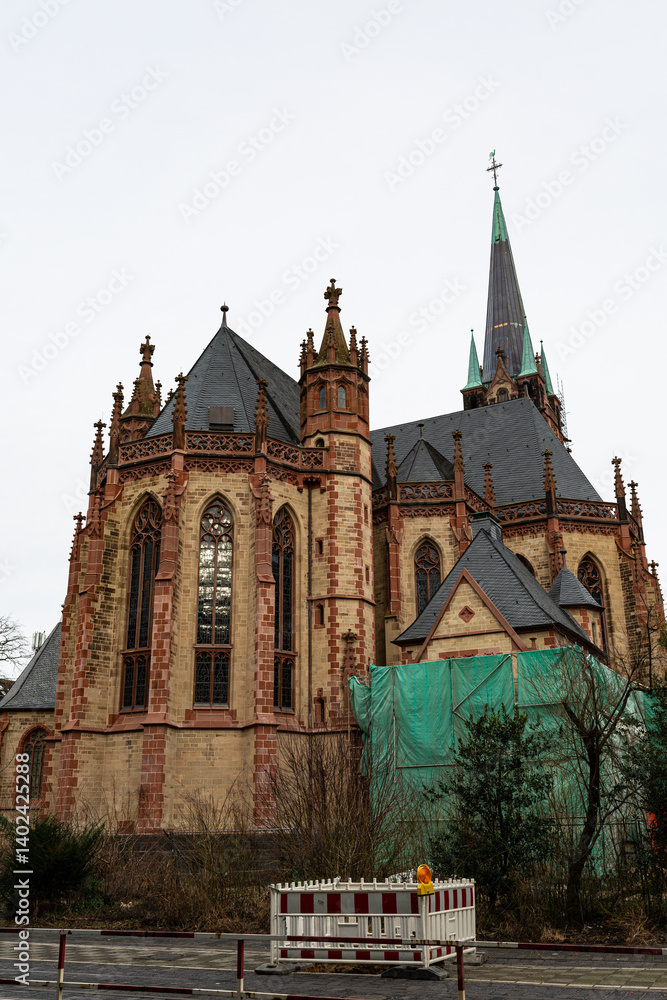 Exterior of St. Peter cathedral in Dusseldorf