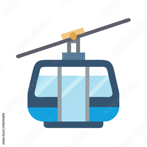 Gondola Lift Representing Ski Resort Transportation and Mountain Cable Car Travel