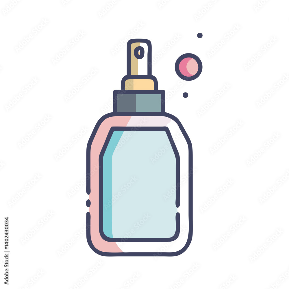 Perfume Bottle Icon Representing Travel Essentials and Personal Fragrance Perfume Bottle Icon Representing Travel Essentials and Personal Fragrance