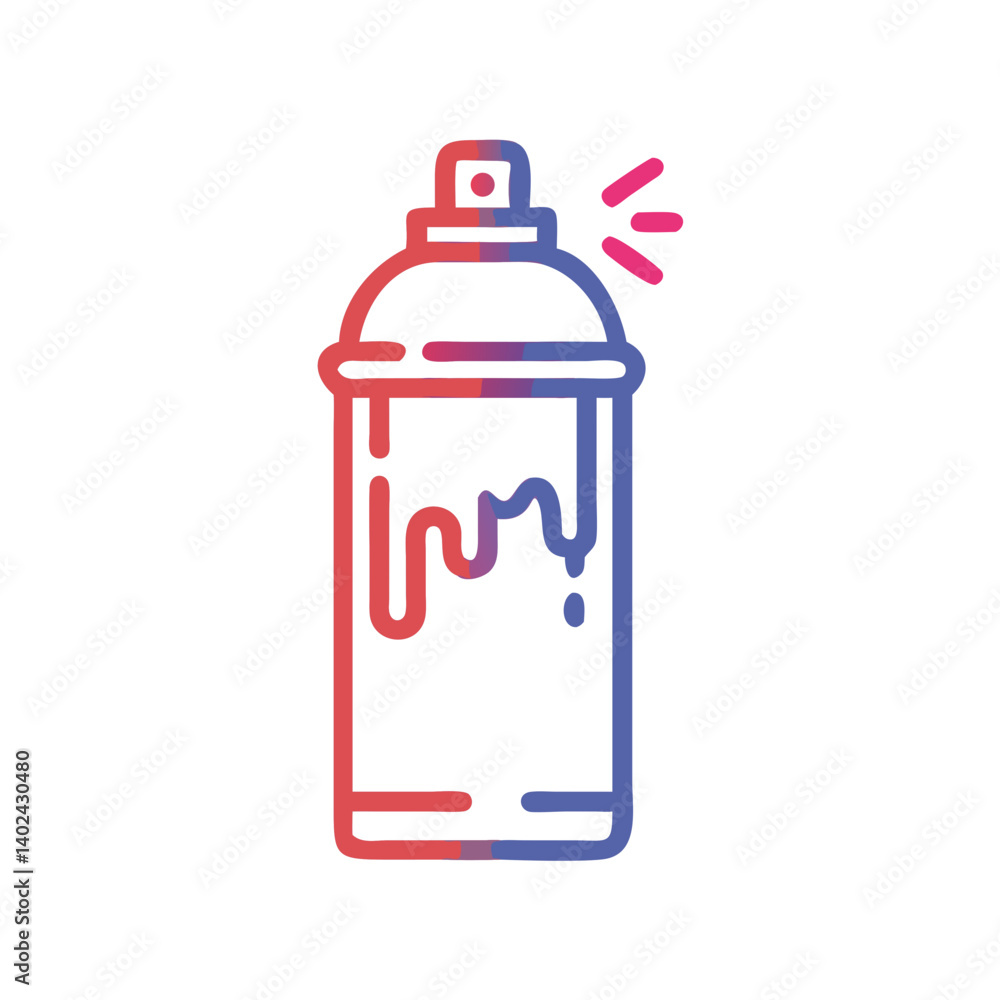 Spray Can with Paint Drips Icon Representing Graffiti and Street Art Expression Spray Can with Paint Drips Icon Representing Graffiti and Street Art Expression