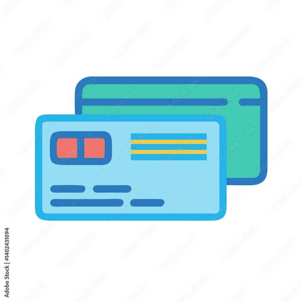 Travel Card Icon Representing Digital or Contactless Transportation Payment System Travel Card Icon Representing Digital or Contactless Transportation Payment System