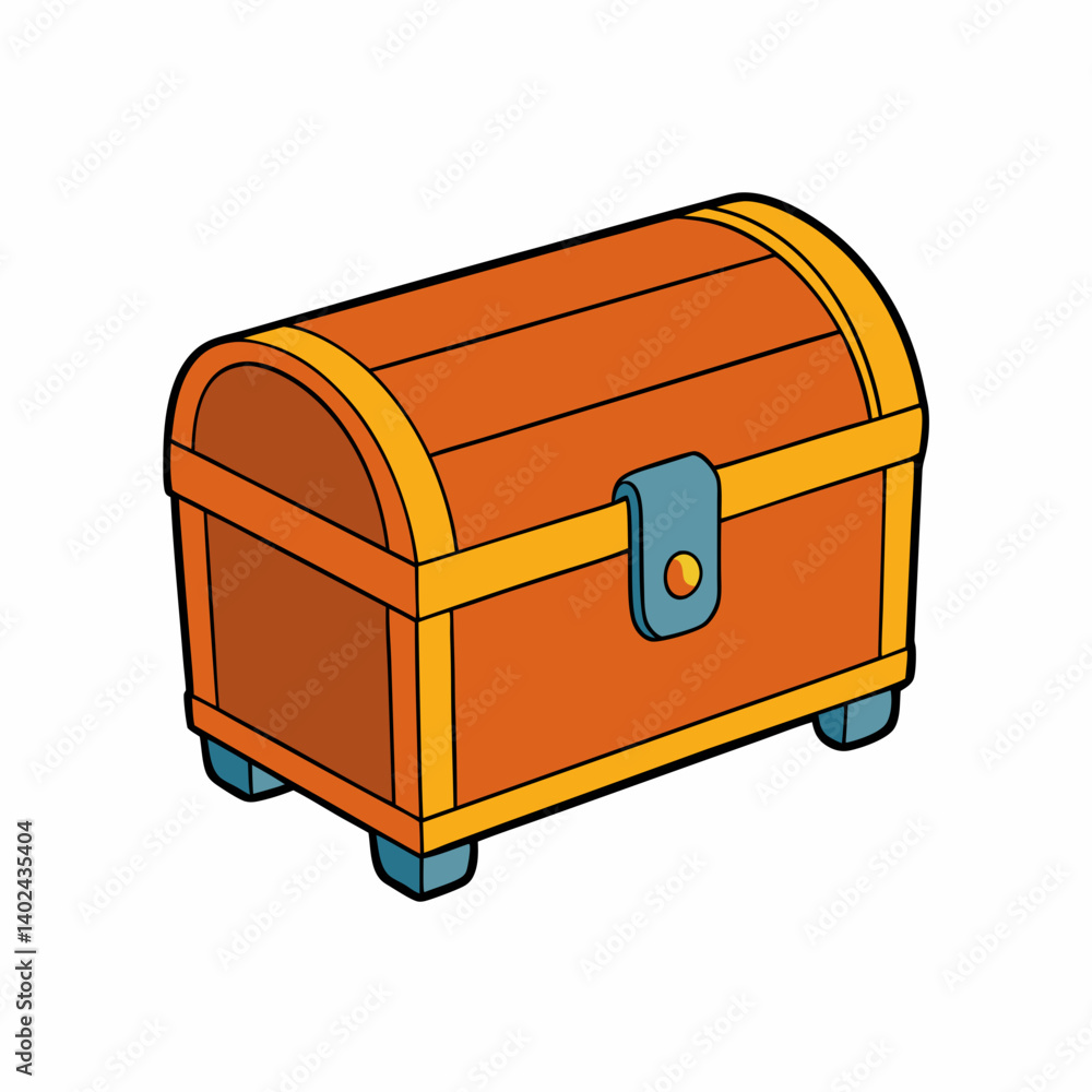 treasure chest isolated on white background treasure chest isolated on white background