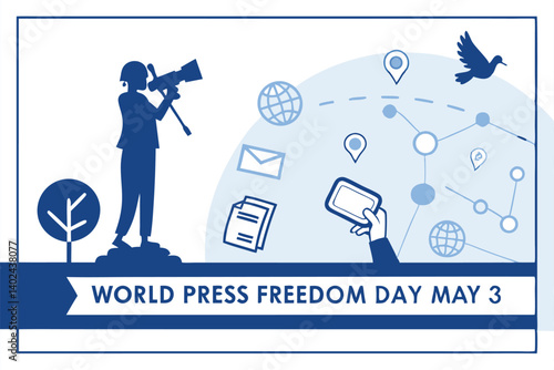 Powerful Tribute to World Press Freedom Day – Journalist Symbolism and Media Icons, May 3